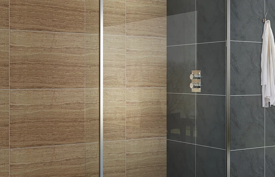 Frameless glass shower screen